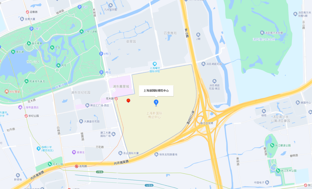 第十六屆世界制藥機(jī)械、包裝設(shè)備與材料中國(guó)展位置